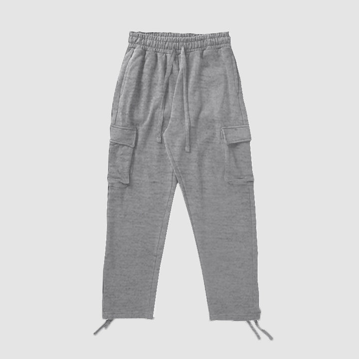 Herren Cargo-Jogginghose aus weichem, atmungsaktivem Material mit elastischem Bund und praktischen Taschen Aliams
