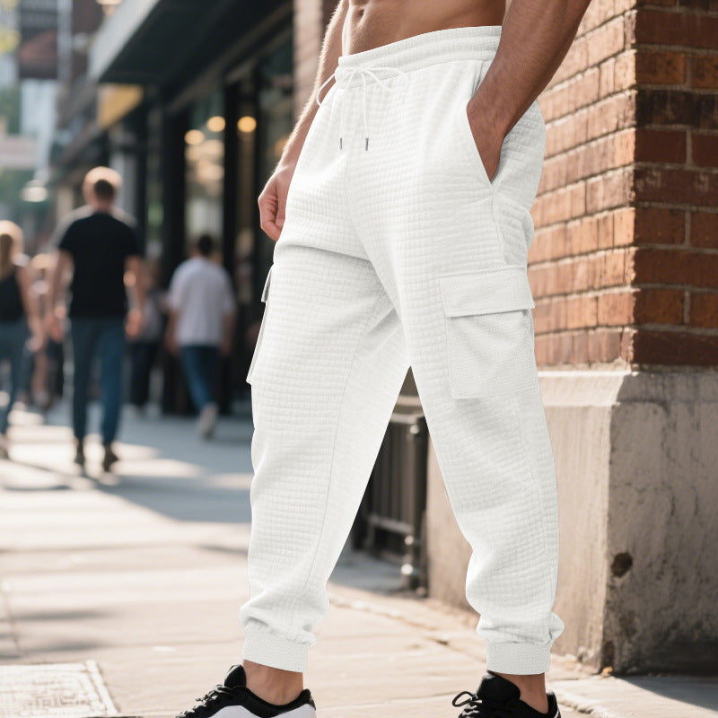 Herren Cargo-Jogginghose mit innovativer Struktur und praktischen Seitentaschen Aliams