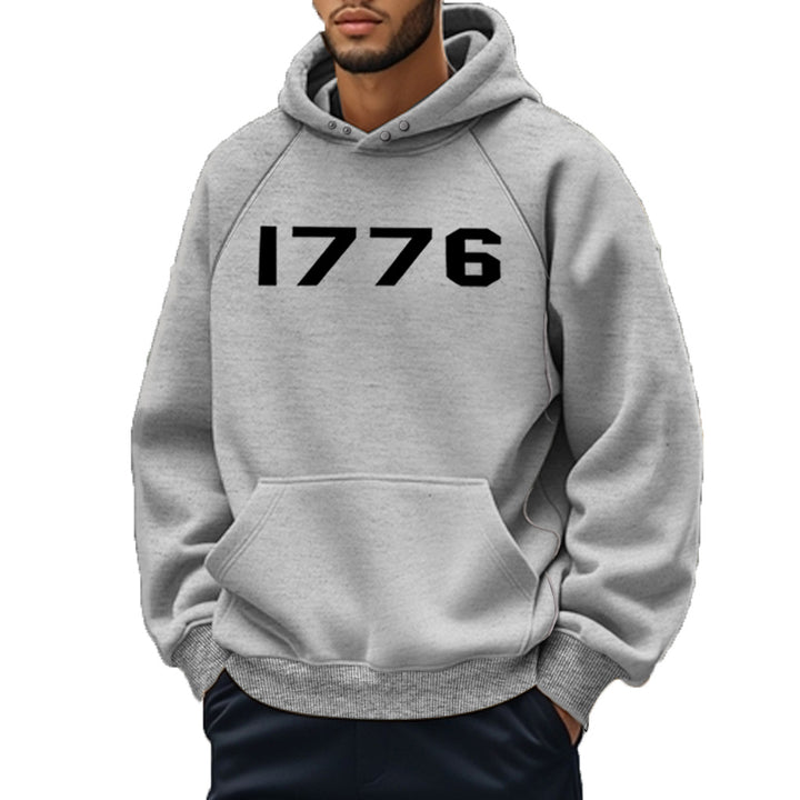 Herren Kapuzenpullover mit klassischem Rippdesign und praktischen Eingrifftaschen Aliams