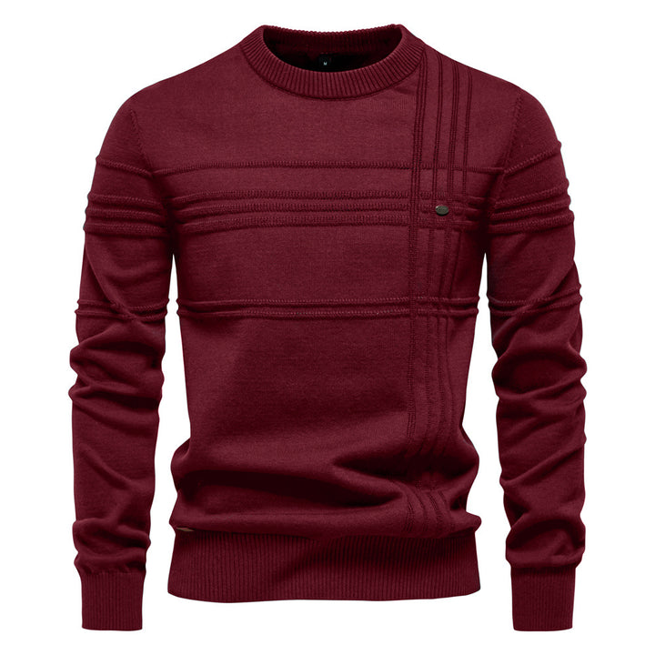 Herren Strickpullover mit modernem Strukturdesign und Komfortpassform Aliams