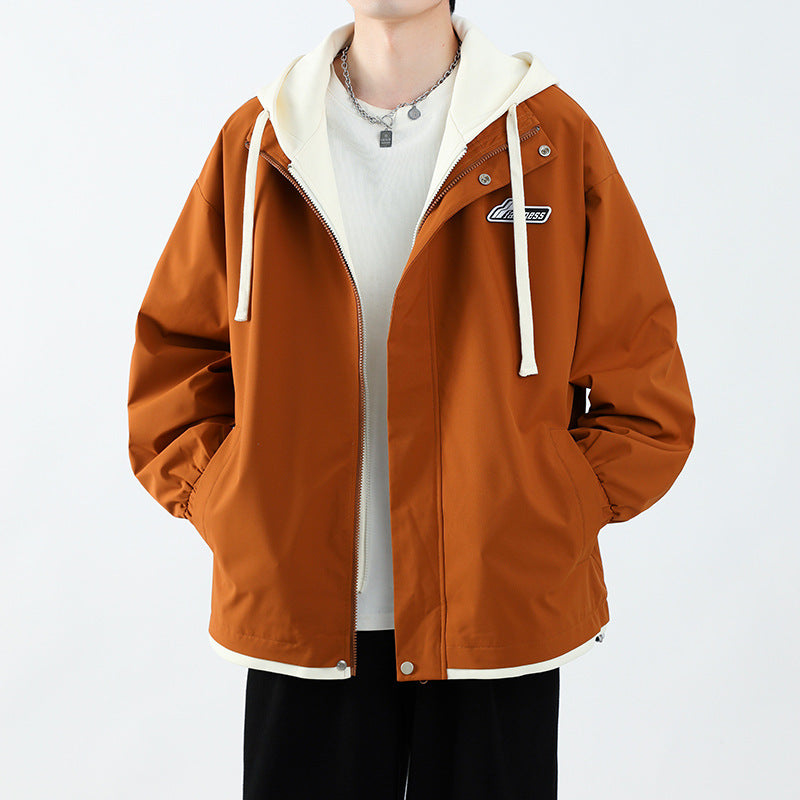 Herren Übergangsjacke mit Hoodie und praktischen Taschen Aliams