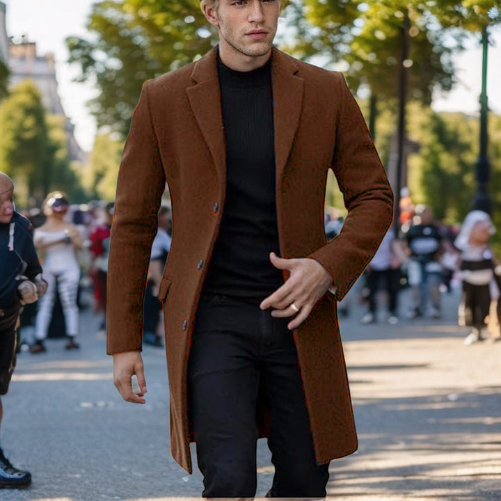 Herren eleganter einfacher Mantel Aliams