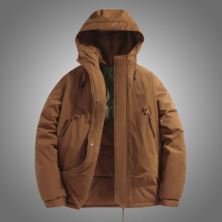 Herren Funktionsjacke mit verstellbarer Kapuze und isolierter Innenausstattung Aliams