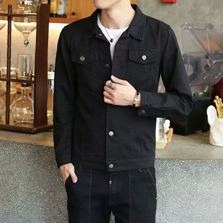 Herren Denim-Jacke mit praktischem Reißverschluss und modischen Details Aliams