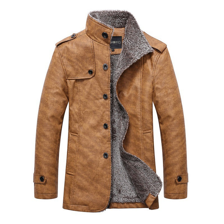 Herren modische Winterjacke mit kuscheligem Innenfutter Aliams