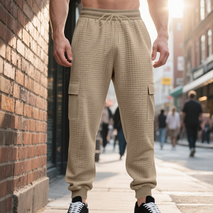 Herren Cargo-Jogginghose mit funktionalen Taschen Aliams