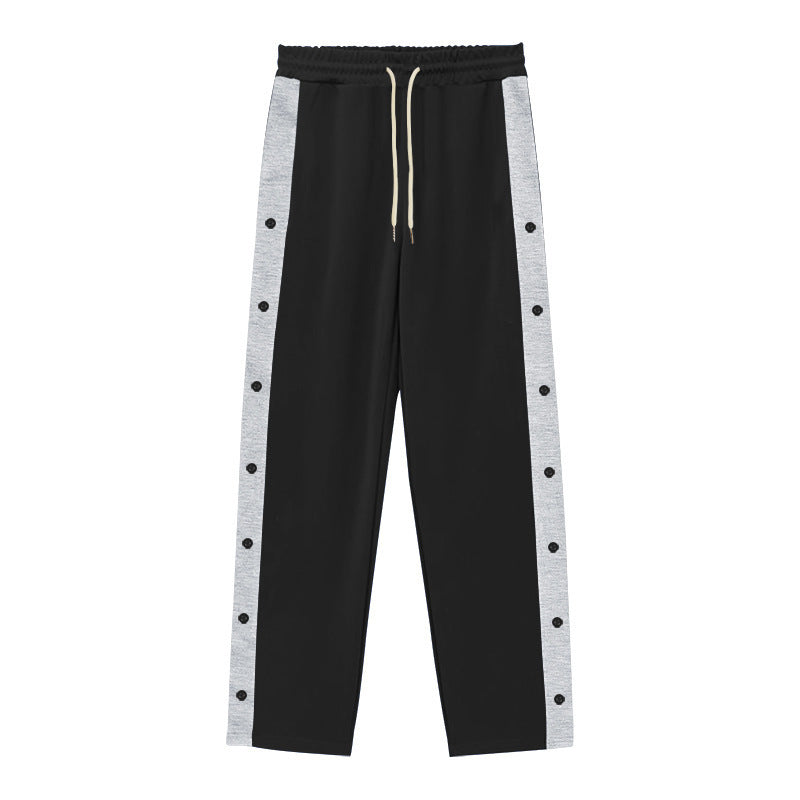 Herren Sportliche Jogginghose mit Druckknopfdetails Aliams