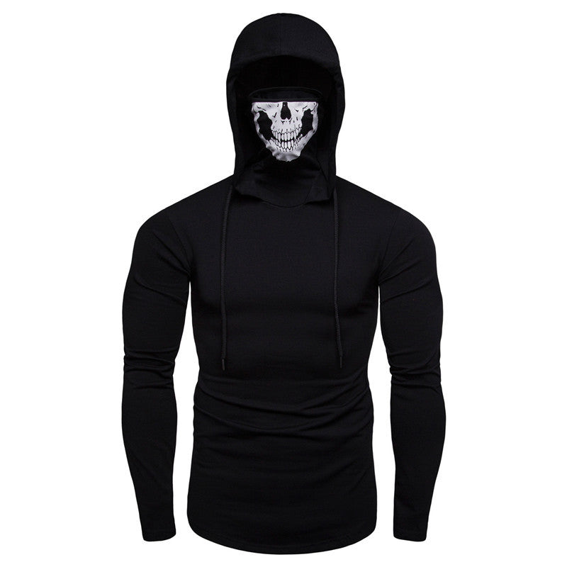 Herren Kapuzenpullover mit kreativem Totenkopf-Design Aliams