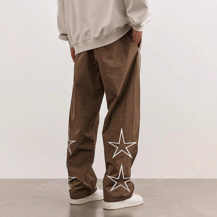 Herren Bequeme Freizeithose mit seitlichen Kontraststreifen Aliams