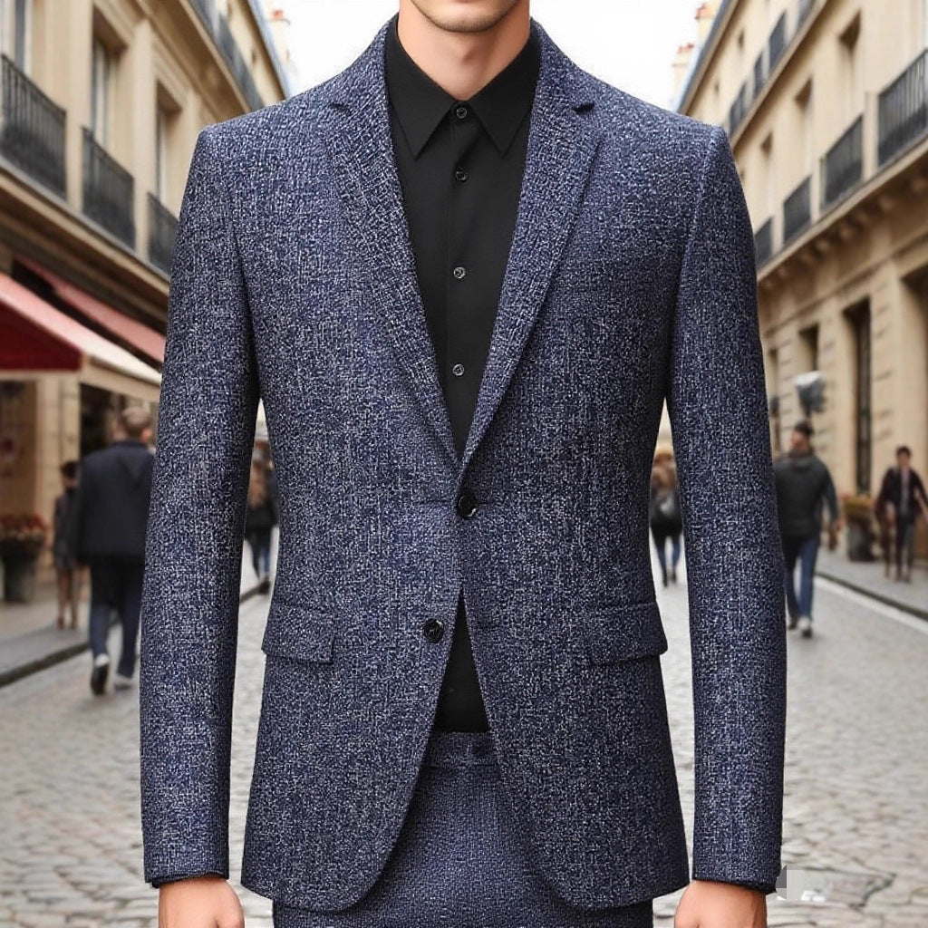 Herren strukturiertes Blazer Outfit Aliams