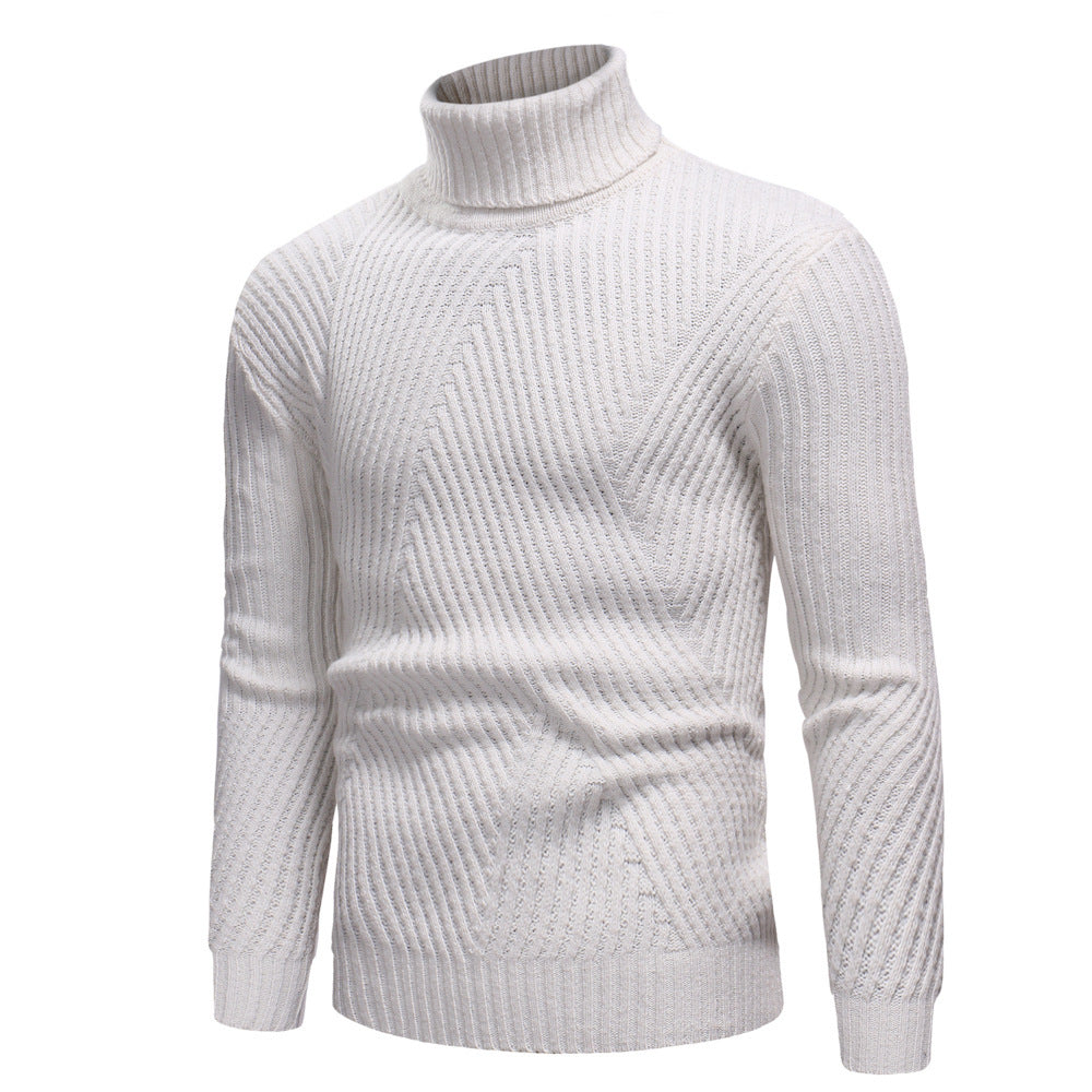 Herren Hochwertiger Rollkragenpullover im strukturierten Design Aliams