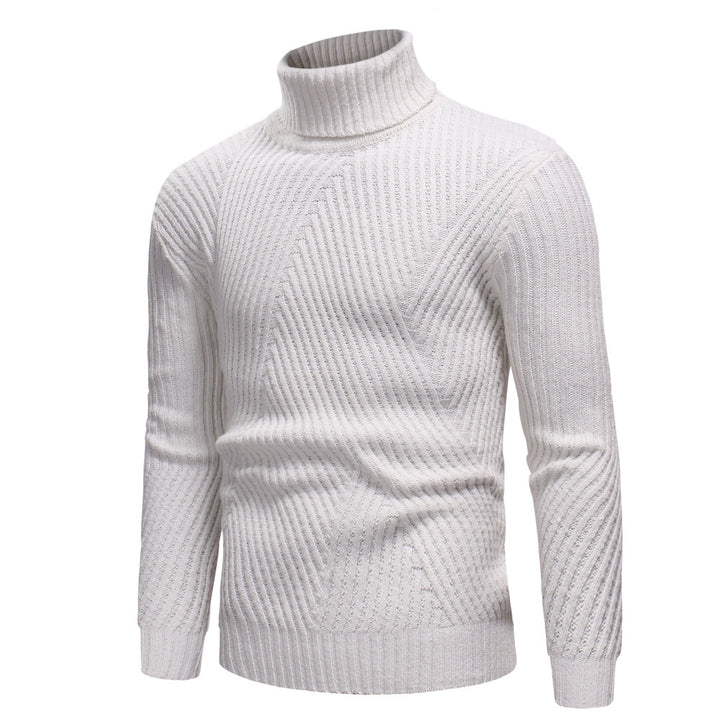 Herren Hochwertiger Rollkragenpullover im strukturierten Design Aliams