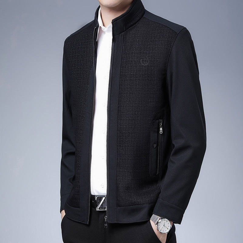 Herren elegante Freizeitjacke mit strukturiertem Design Aliams