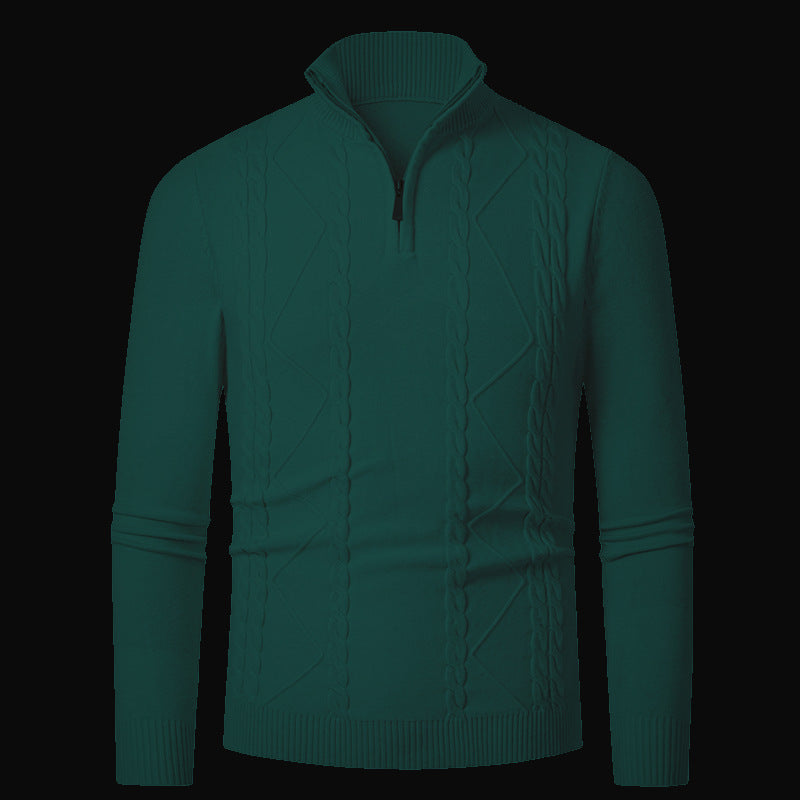 Herren Strickpullover mit modischem Reißverschluss Aliams