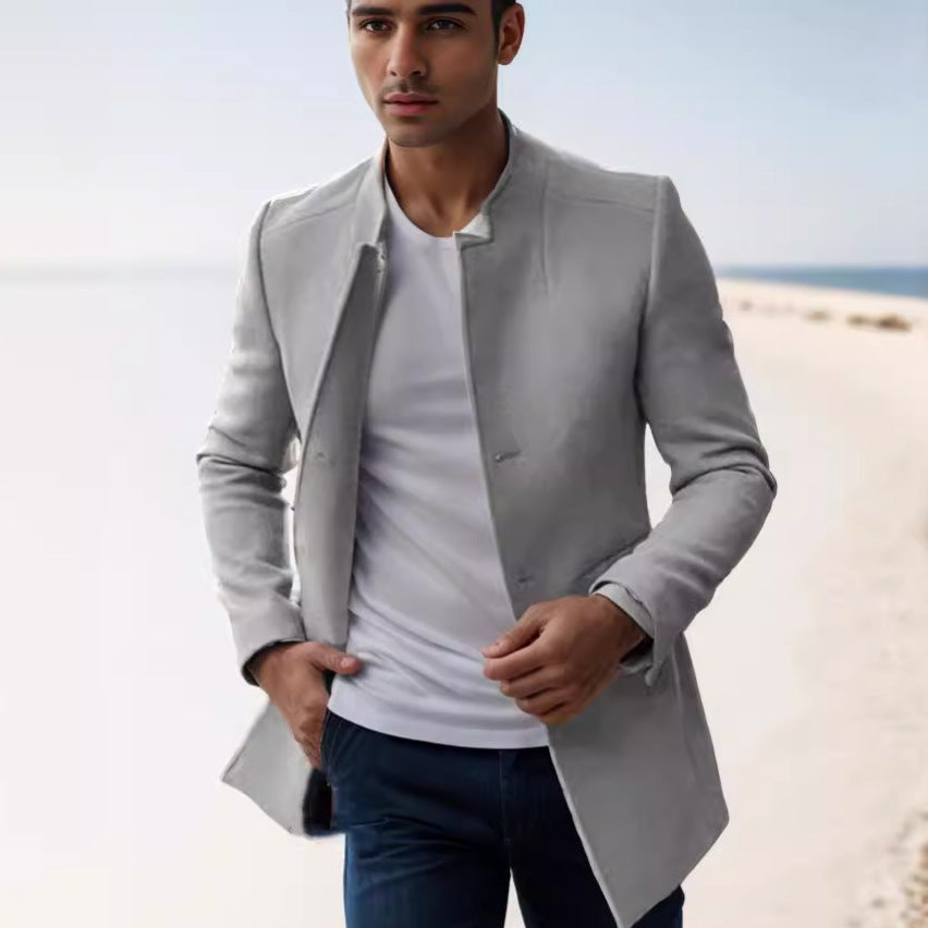 Herren eleganter Freizeitblazer mit modernem Schnitt und innovativen Details Aliams