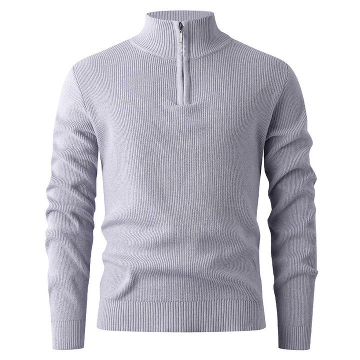 Herren Strickpullover mit Stehkragen Aliams