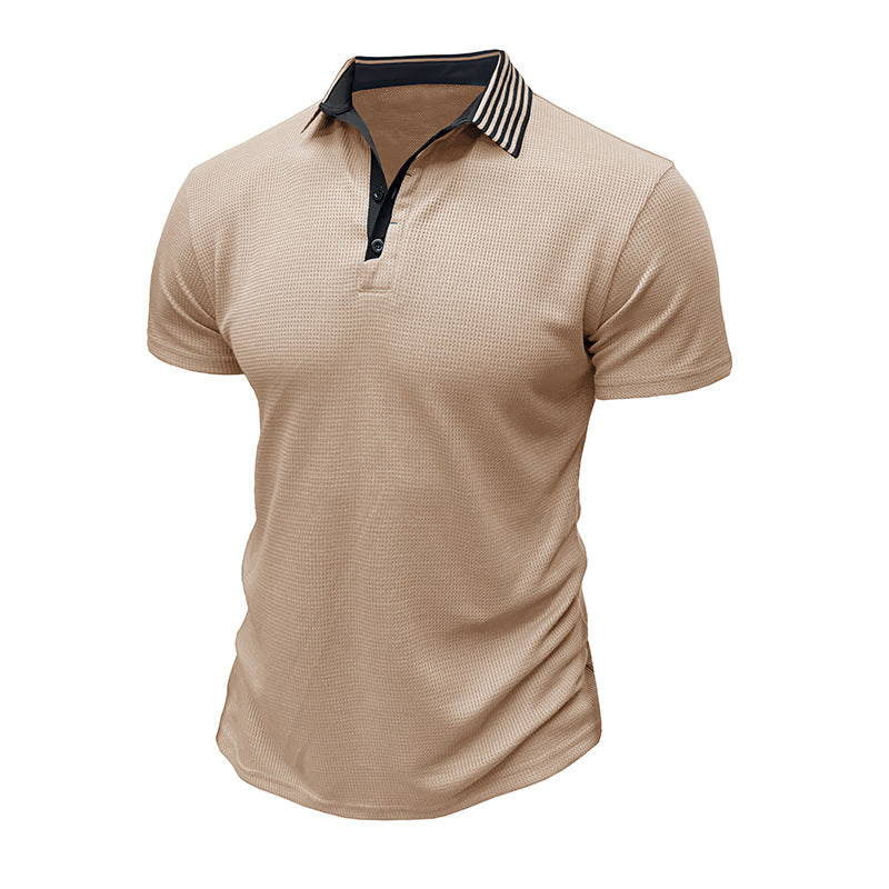 Herren Poloshirt mit strukturiertem Design und atmungsaktiven Eigenschaften Aliams