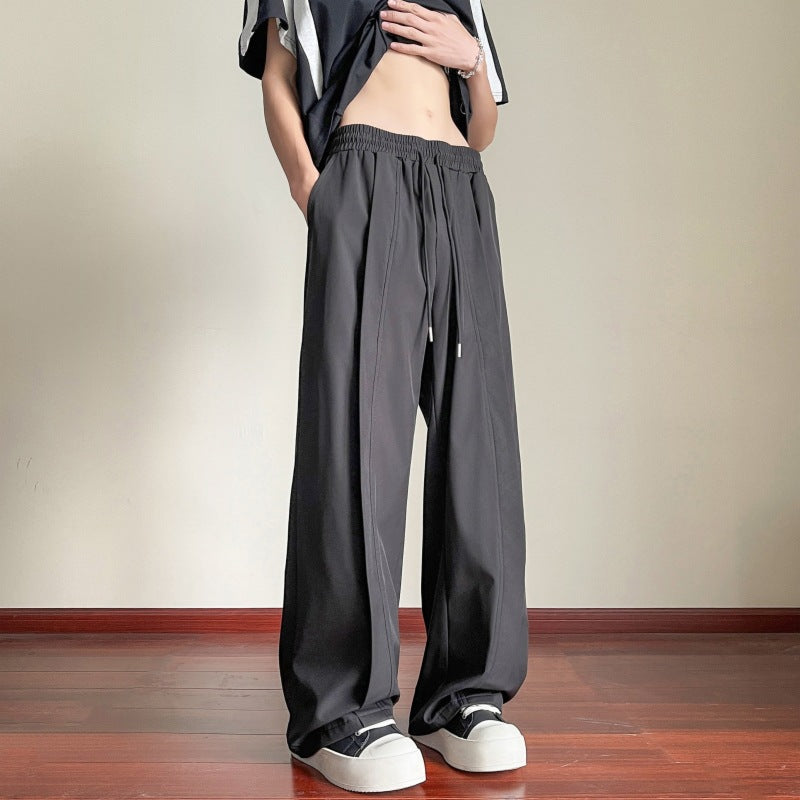 Herren elegante Freizeithose im stilvollem Schnitt mit elastischem Bund Aliams