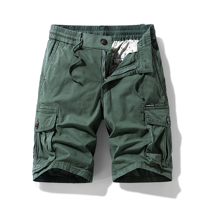 Herren Cargo-Shorts im lässigen Outdoor-Stil mit vielseitigen Taschen und elastischem Bund Aliams