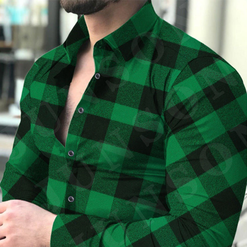 Herren Flanellhemd mit modischem Karomuster und hochwertiger Baumwollqualität Aliams