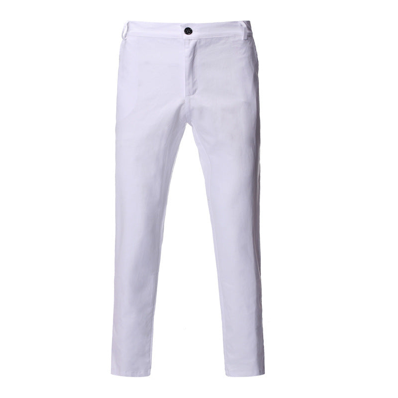 Herren bequeme Chinohose mit modernem Schnitt und elastischem Bund Aliams