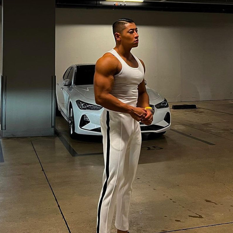 Herren Sportliches Muskel-Top Aliams