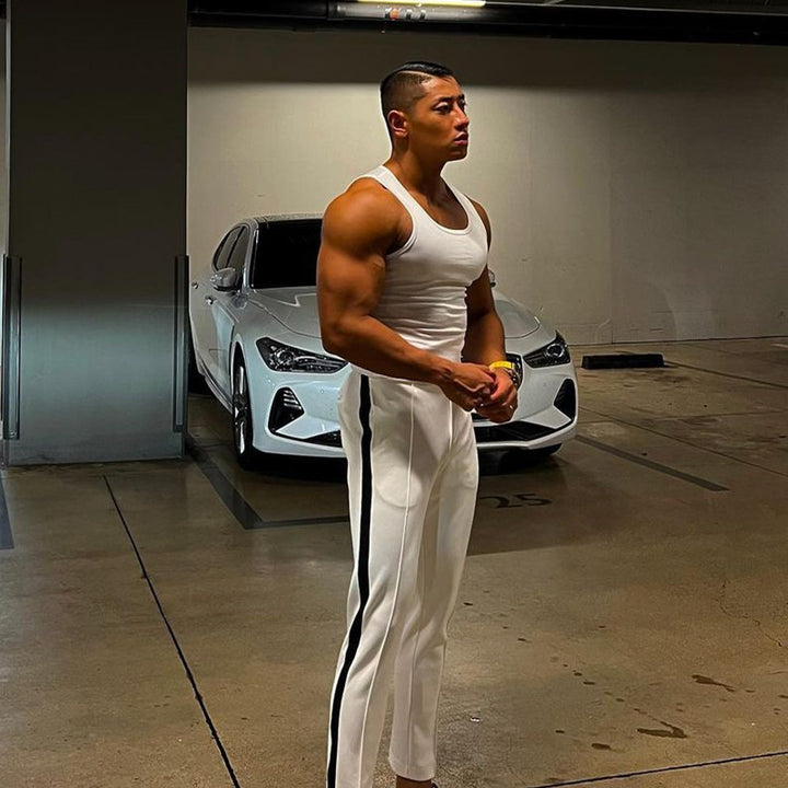 Herren Sportliches Muskel-Top Aliams