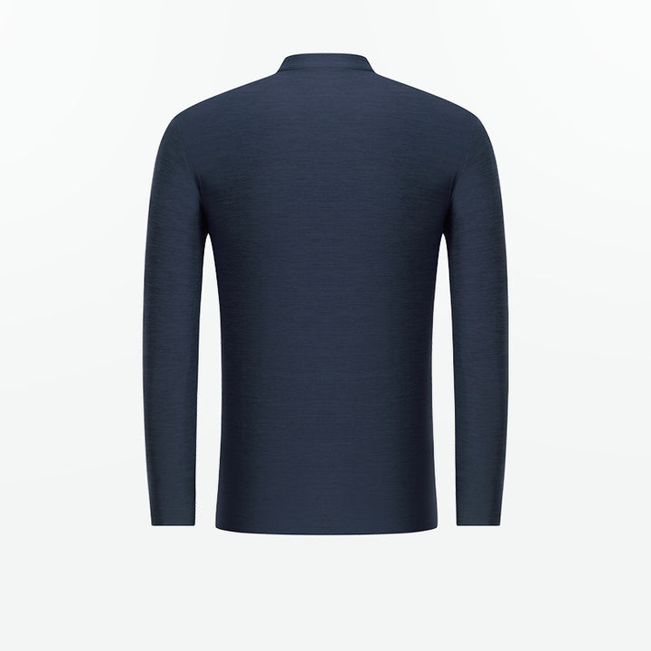 Herren Funktionsshirt mit modernem Stehkragen und sportlichem Reißverschluss Aliams