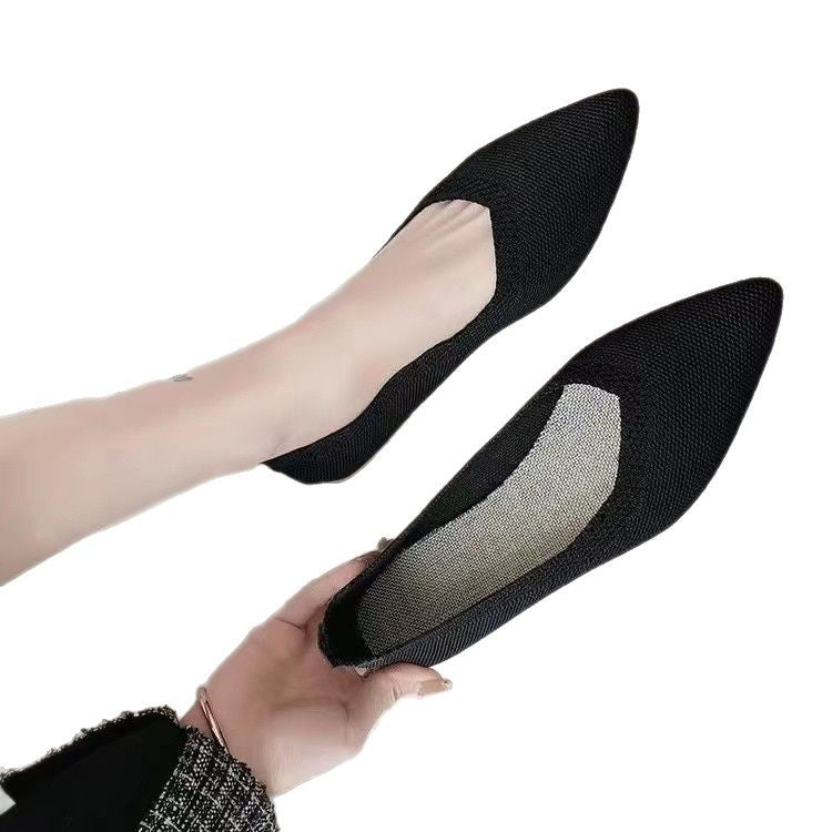 Damen Elegante und Atmungsaktive Ballerinas mit Flexiblem Fußbett Aliams