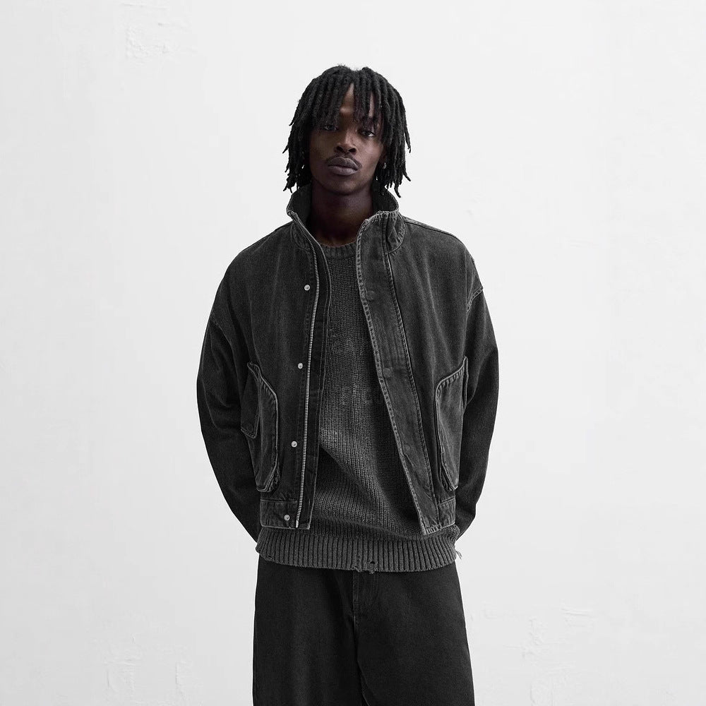 Herren Denim Bomberjacke Aliams