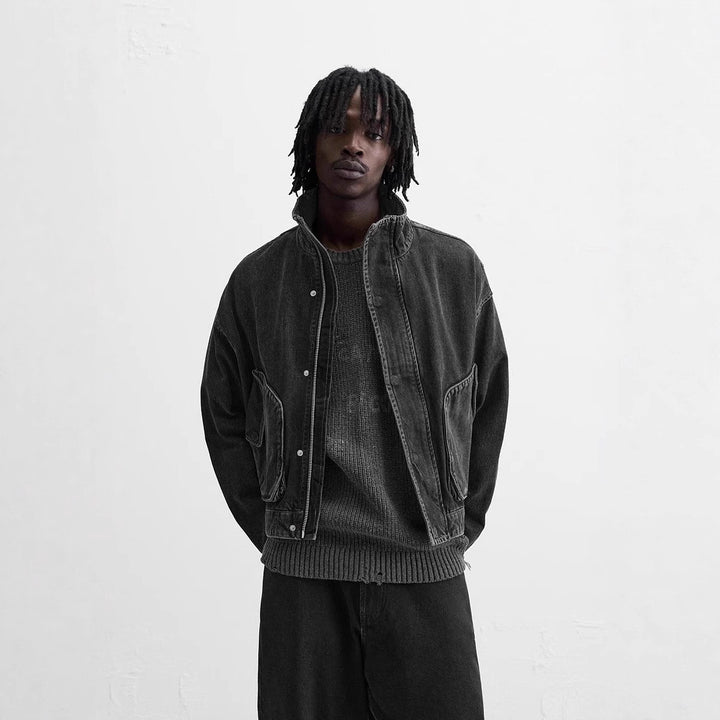 Herren Denim Bomberjacke Aliams