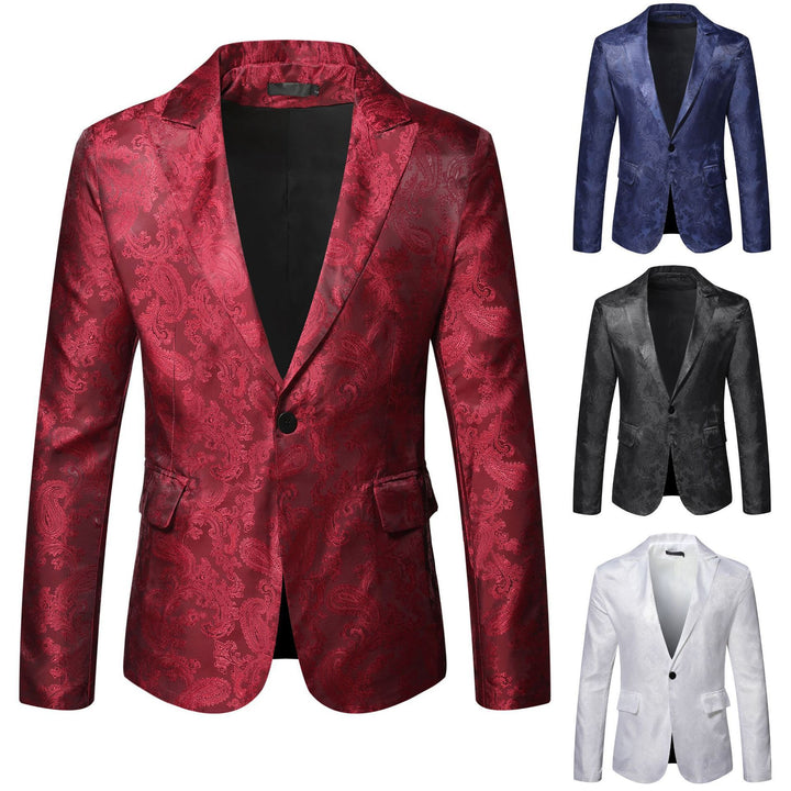 Herren eleganter Blazer mit Paisleymuster Aliams