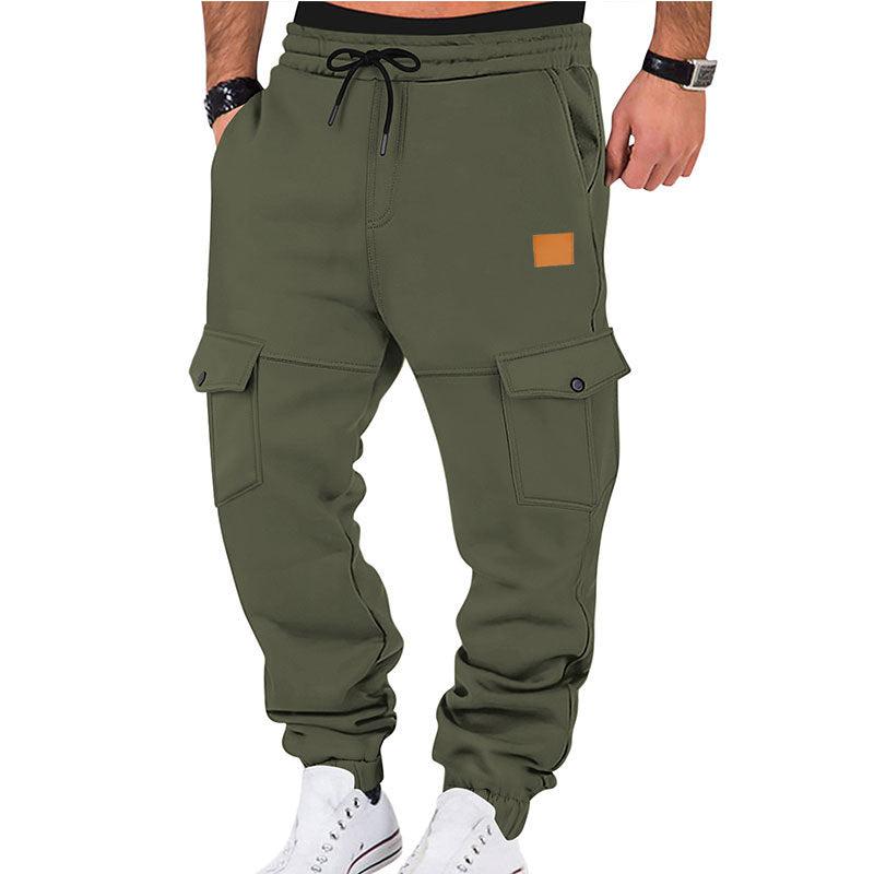 Herren Cargo-Jogginghose mit elastischem Bund und praktischen Taschen Aliams