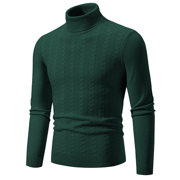 Herren Rollkragenpullover mit strukturiertem Zopfdesign Aliams