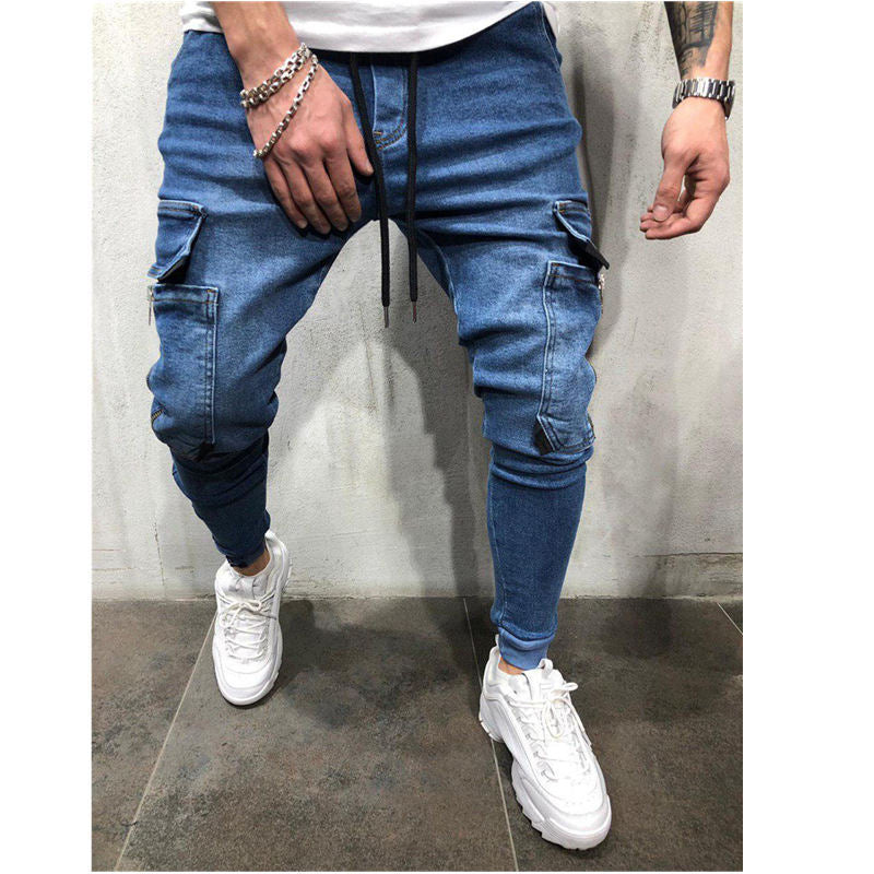 Herren Cargo-Jogginghose mit modischem Slim-Fit Schnitt und praktischen Taschen Aliams