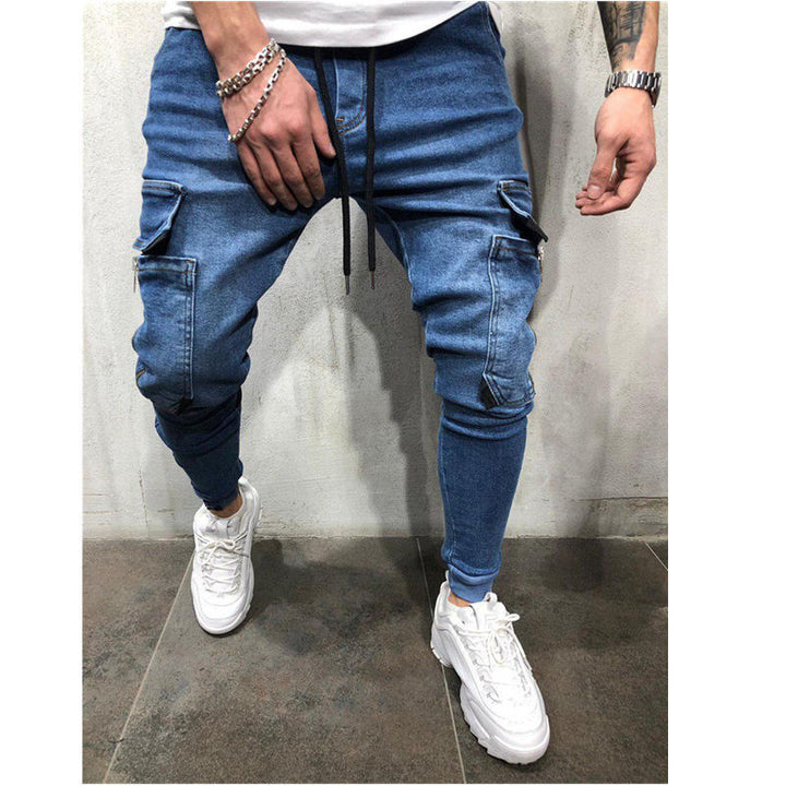 Herren Cargo-Jogginghose mit modischem Slim-Fit Schnitt und praktischen Taschen Aliams