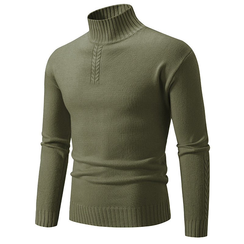 Herren Rollkragenpullover aus grobem Strick Aliams