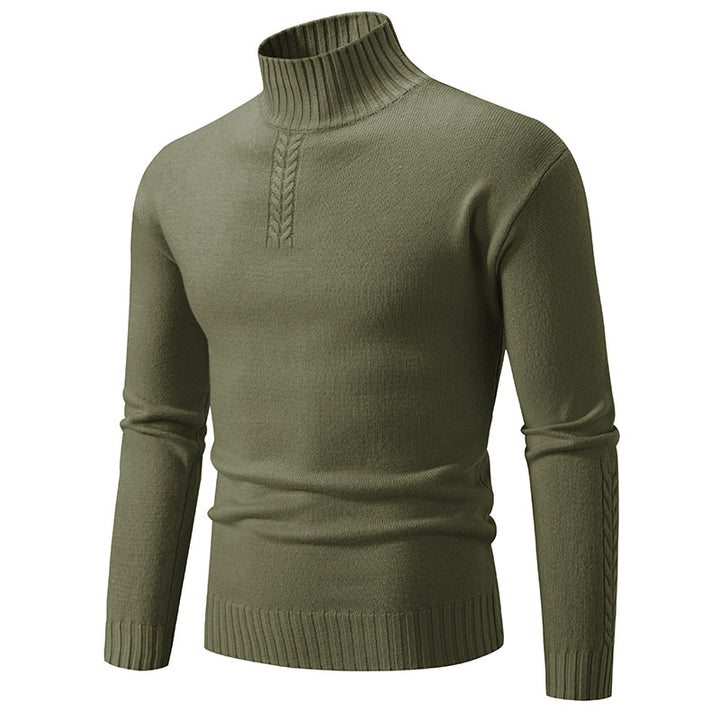 Herren Rollkragenpullover aus grobem Strick Aliams