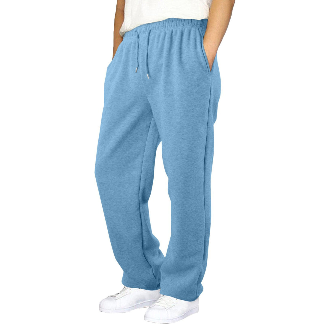 Herren bequeme Jogginghose mit elastischem Bund und seitlichen Taschen Aliams
