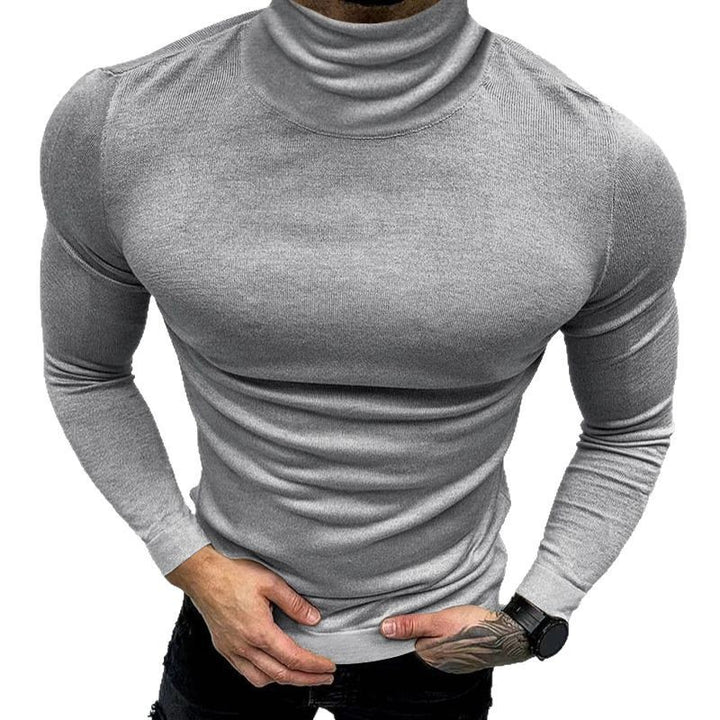 Herren Stehkragenpullover aus hochwertiger Baumwollmischung mit strukturiertem Design Aliams