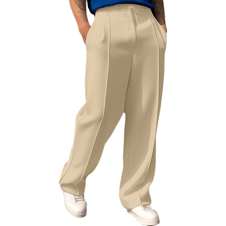 Herren atmungsaktive Freizeithose mit elastischem Bund und seitlichen Eingrifftaschen Aliams