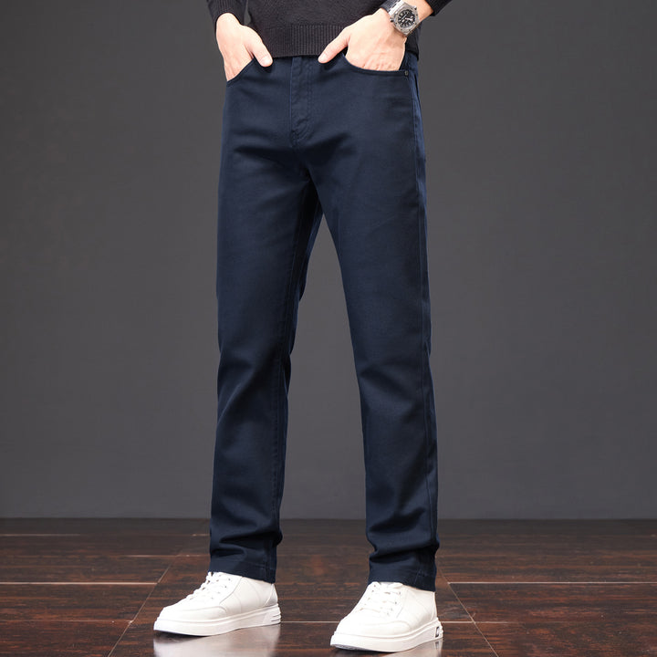 Herren Casual Chino-Hose mit elastischem Bund und modernen Details Aliams