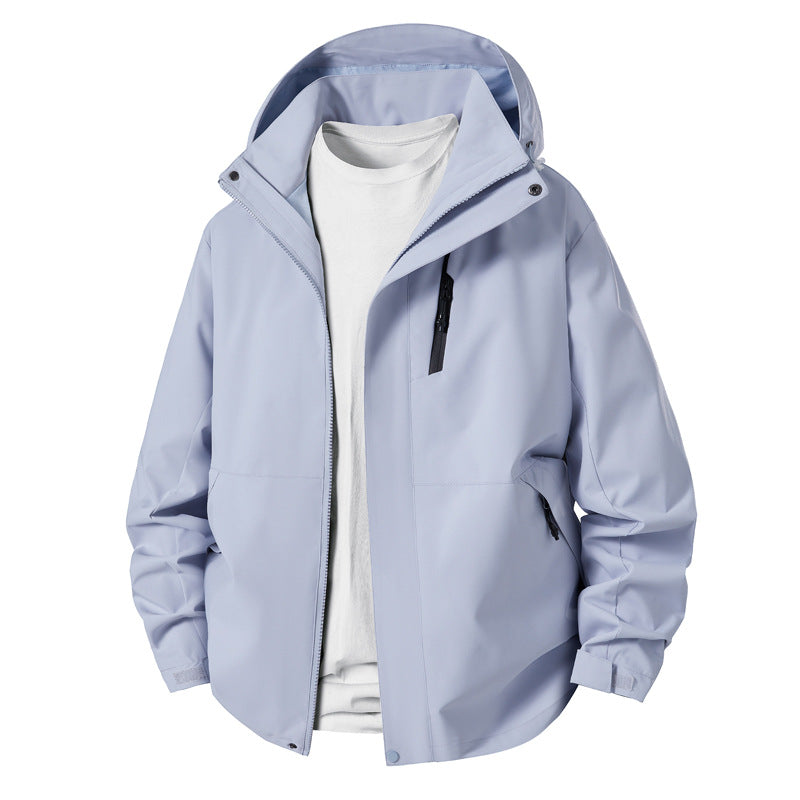 Herren technische Übergangsjacke mit verstellbarem Kapuzenrand Aliams