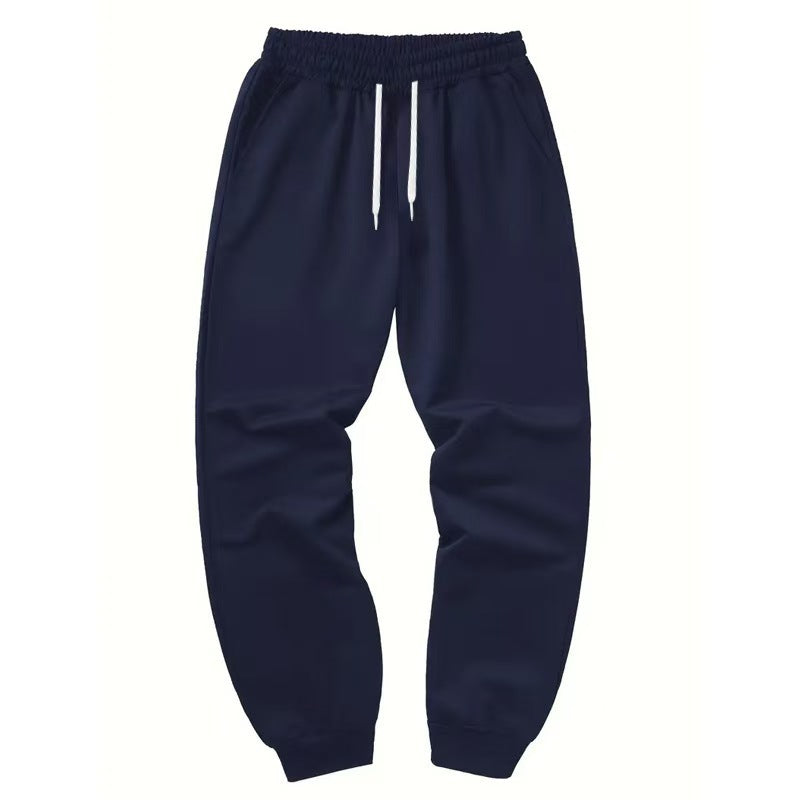 Herren elastische Jogginghose mit seitlichen Taschen Aliams