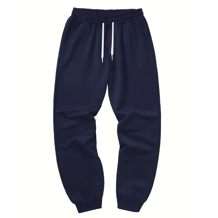 Herren elastische Jogginghose mit seitlichen Taschen Aliams