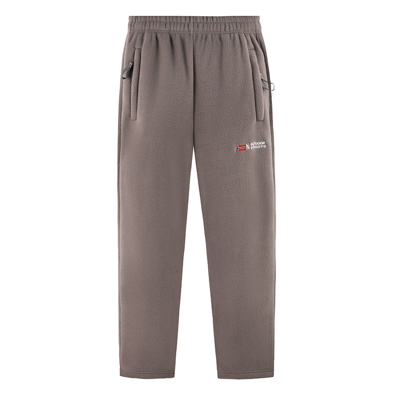 Herren Fleece Jogginghose mit elastischem Bund und Seitentaschen Aliams