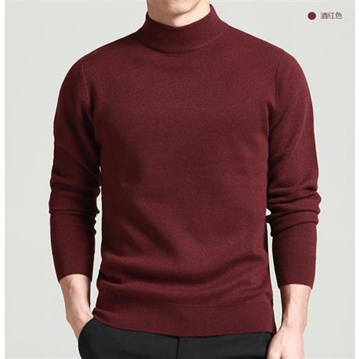 Herren Hochwertiger Rollkragenpullover Aliams