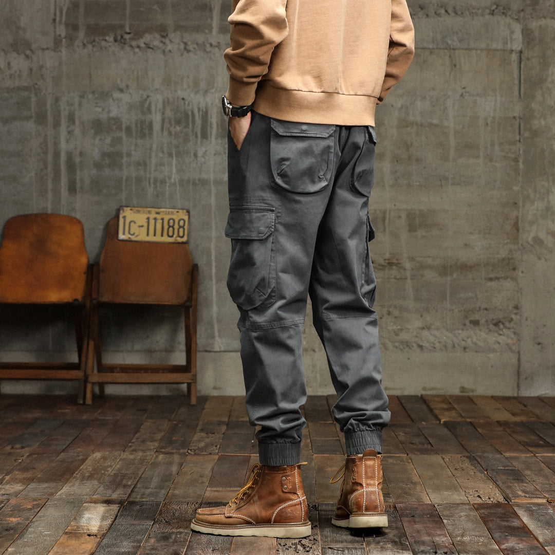 Herren Cargo-Pants mit funktionalen Taschen und elastischem Bund Aliams