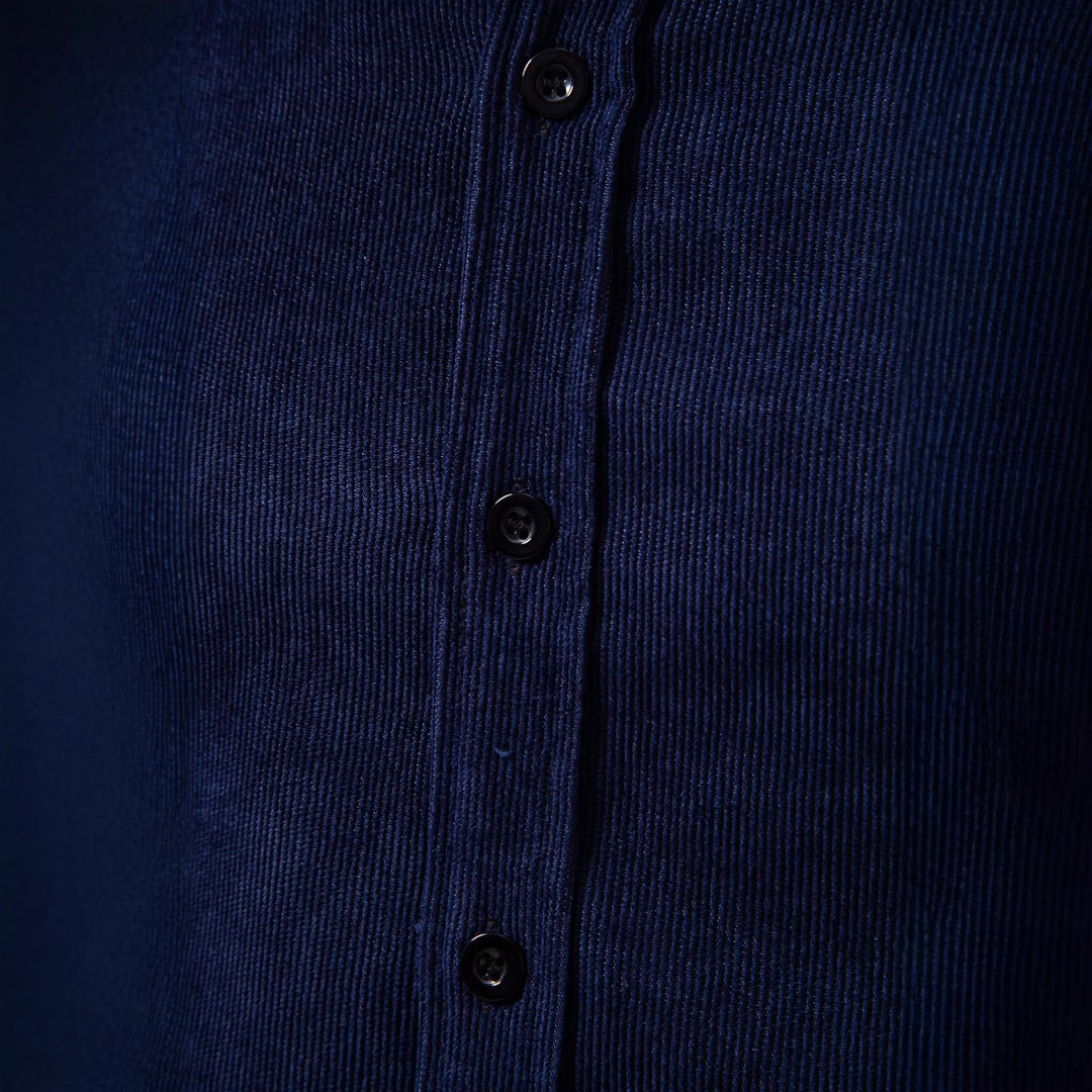 Herren Cordhemd mit modischem Karomuster und bequemer Passform Aliams