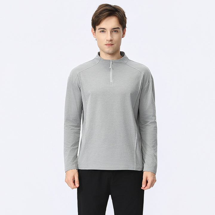 Herren Funktionsshirt mit Reißverschluss und atmungsaktiver Stofftechnologie Aliams